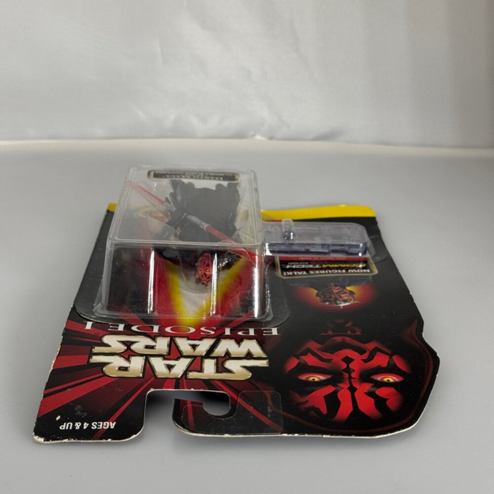 1998 Hasbro Star Wars Darth Maul Dbl Bladed Lightsaber CommTech Action Figure - Picture 6 of 9